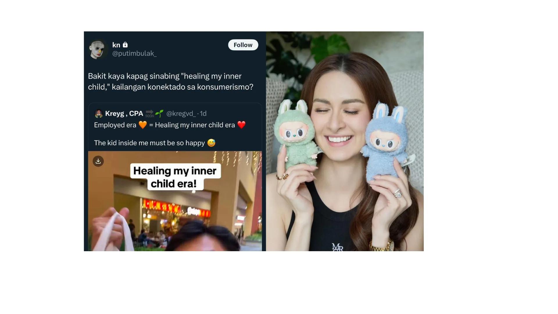 (Screenshot from @putimbulak/X and Photo from Marian Rivera)